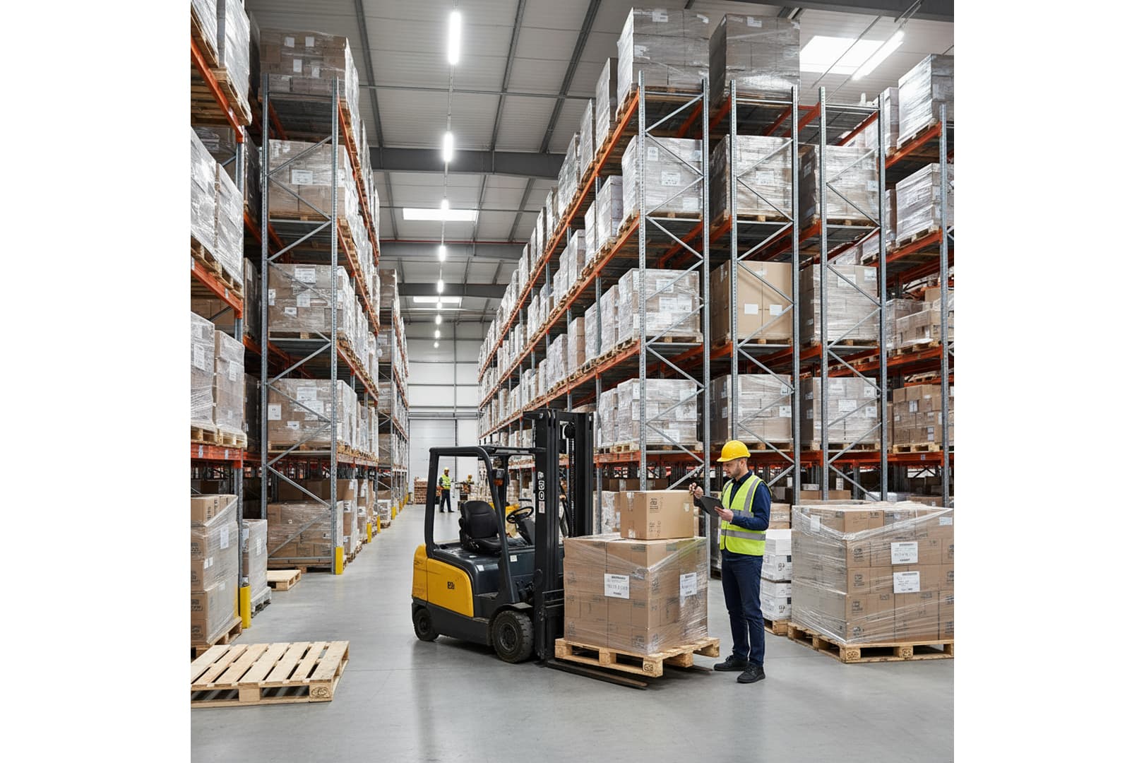 Ảnh: hệ thống kho vận với hàng hóa được sắp xếp gọn gàng